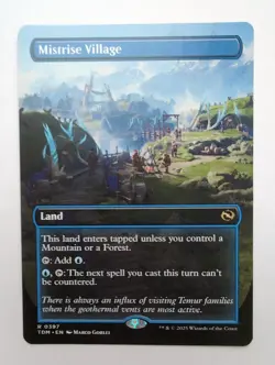 MTG Mistrise Village (TDM) Tarkir: Dragonstorm (Borderless) Regular 397 - Image 1