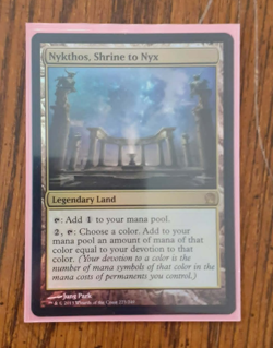 Nykthos, Shrine to Nyx FOIL Theros LP Rare MTG Magic: The Gathering Light Play - Image 1