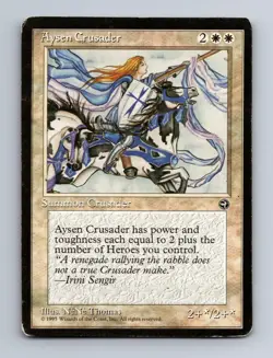 Aysen Crusader Rare Homelands Magic: The Gathering Lightly Played - Image 1