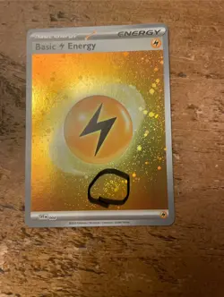 Three Swirls!!!-Pokemon TCG - Lightning Energy - SVEen 004 - Cosmos Holo - Image 2