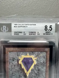 1993 MOX SAPPHIRE Magic the Gathering Collector's Edition CE BGS 8.5 MTG Graded - Image 4