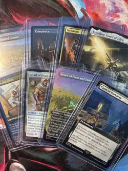 Wizards MTG Sword of Feast and Famine Foil Assassin's Creed x2 and 6 others - Image 1