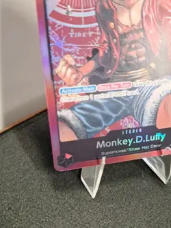 2022 One Piece Monkey D. Luffy PRE ERRATA holo Foil ST01-001 Pre-errata RARE - Image 2