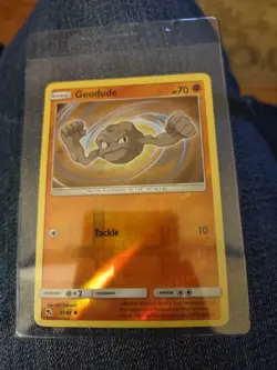 Geodude 33/68 - Pokemon TCG Hidden Fates - Reverse Holo - NM - Image 3