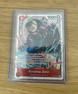 Bandai One Piece Card Game Roronoa Zoro Egghead EB04-007 SR Foil Alt Art - Image 1