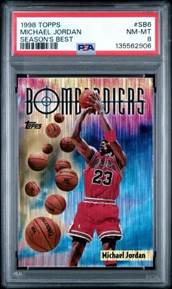 1998-99 Topps - Season's Best Bombardiers Michael Jordan #SB6 PSA 8 - Image 1