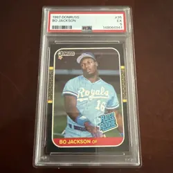 1987 Donruss Bo Jackson RC #35 Psa5 Barry Bonds RC Psa9 #361 Rookie Card Lot - Image 4