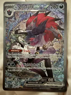 Pokemon N's Zoroark ex 286/217 Me: Ascended Heroes Holo - NM - Image 1