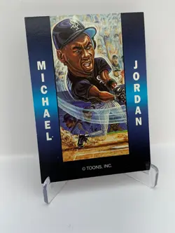 1994 Michael Jordan Toons Inc Gold Foil Chicago White Sox Rare Promo Card - Image 2