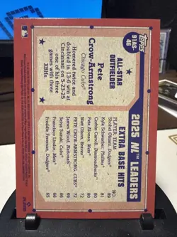 2026 Topps Series 2 Pete Crow-Armstrong #91AS-46 All Star Crackle Foil Cubs - Image 2