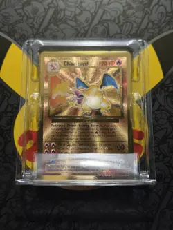 Pokemon Charizard 4/102 Gold Metal Card Celebrations UPC Promo 25th Anniversary - Image 2