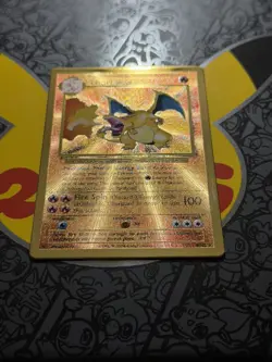 Pokemon Charizard 4/102 Gold Metal Card Celebrations UPC Promo 25th Anniversary - Image 3