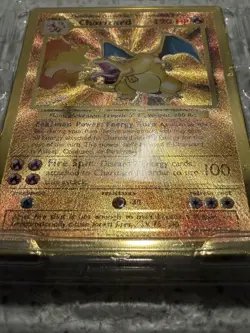 Pokemon Charizard 4/102 Gold Metal Card Celebrations UPC Promo 25th Anniversary - Image 5