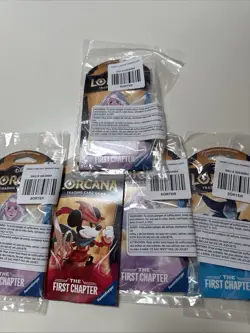 Disney Lorcana Sleeved Booster Pack Art Bundle the First Chapter [Set of 5] - Image 2