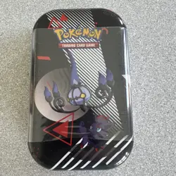Pokemon TCG Black Bolt & White Flare Unova Mini Tins - Chandelure NEW/SEALED - Image 1