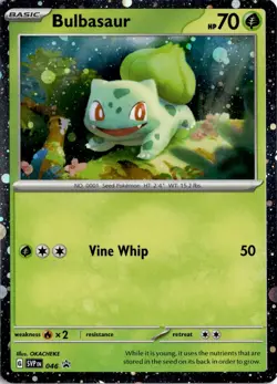 Bulbasaur - (Cosmos Holo) 046 SV: Scarlet & Violet Promo Cards Pokemon Card TCG - Image 1