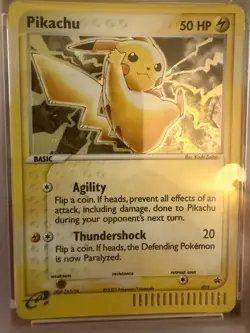 2003 POKEMON BLACK STAR PROMO #012 PIKACHU-HOLO PSA 8 - Image 5