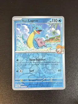 Misty's Lapras 050/182 Destined Rivals Pokemon Common Reverse Holo NM - Image 1