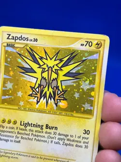 2009 Pokemon Supreme Victors Zapdos LV.30 150/147 Secret Rare W/ Swirl MP - Image 3