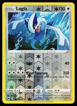 Lugia 132/185 Reverse Holo Rare Vivid Voltage Pokemon Card - Image 1