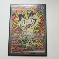 Pokemon TCG Meowth ex Perfect Order Special Illustration Rare Card 121/088 - Image 1