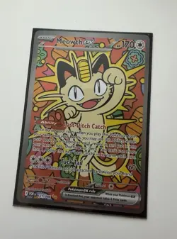 Pokemon TCG Meowth ex Perfect Order Special Illustration Rare Card 121/088 - Image 2