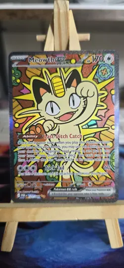 Pokemon TCG Meowth Card Ex 121/088 Special Illustration Rare SIR - Perfect Order - Image 1