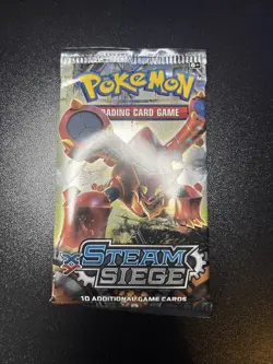 Pokemon XY Steam Siege Booster Packs Art Set, 4-Pack, New Sealed - Image 3