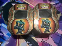 Lot Of 2 Empty 2017 Pokemon TCG Marshadow Mysterious Powers Tins - No Cards/pack - Image 1