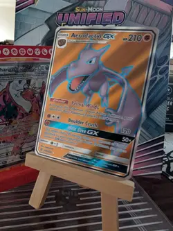 Aerodactyl GX - 224/236 - Pokemon Unified Minds Sun & Moon Full Art Card NM - Image 1