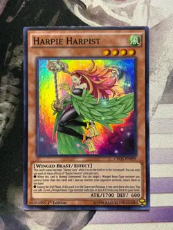 Yugioh Harpie Harpist CROS-EN099 Super Rare 1st Ed LP - Image 2