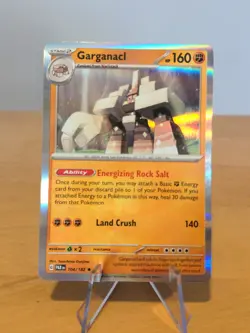 Garganacl 104/182 Paradox Rift Pokemon Card Regular Holo Foil Near Mint - Image 1