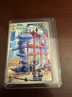 Pokemon TCG Steelix Paradox Rift Holo Card 208/182 - Image 2