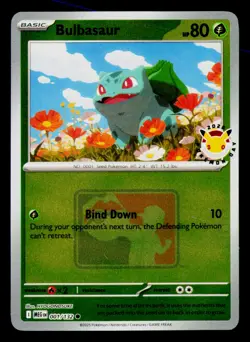 Bulbasaur (Pokemon Day 2026) Holo Common Miscellaneous Cards & Products 001/132 - Image 1