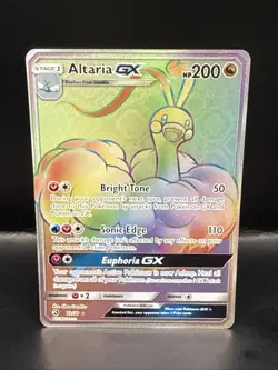 Pokemon TCG Altaria GX Dragon Majesty Holo Card 72/70 Secret Rare - Image 1