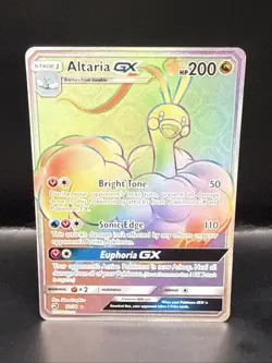 Pokemon TCG Altaria GX Dragon Majesty Holo Card 72/70 Secret Rare - Image 2