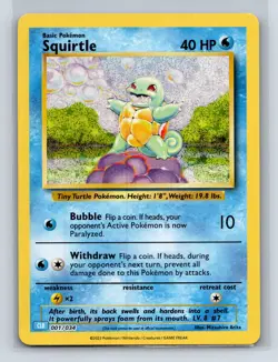 Trading Card Game Classic #001/034 Squirtle - Image 1