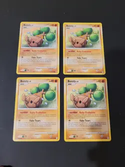 Pokemon Card - Bonsly Diamond and Pearl 71/130 Lot Of 4 - Image 1