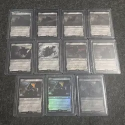 MTG LTR Lord of the Rings - Nazgul Lot 11 x Nazgul Cards (Including 2 Foils) - Image 1