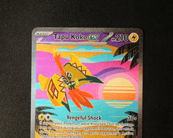 Pokemon Card TCG - Tapu Koko EX 247/182 - Paradox Rift - SIR - NM ⭐ - Image 2