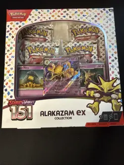 Pokemon TCG Scarlet & Violet Alakazam EX Card 151 Collection New Factory Sealed - Image 1