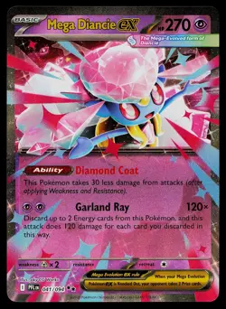 Pokemon Card Mega Diancie ex 041/094 Phantasmal Flames - Image 1