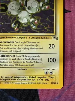 Pokemon Card - 1st Edition Magneton 11/62 - Fossil Set - Image 4