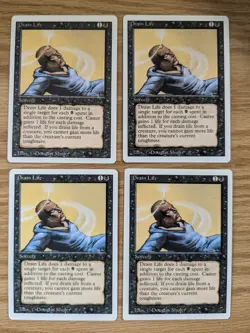 4x Drain Life - Magic The Gathering MTG Collectible Card game - Image 1