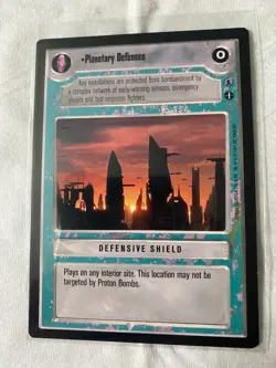 Decipher Star Wars CCG Reflections III PLANETARY DEFENSES Card NM - Image 1