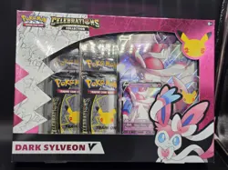 Pokemon TCG Celebrations Dark Sylveon V Collection Box English 25 Cards 2021 - Image 1