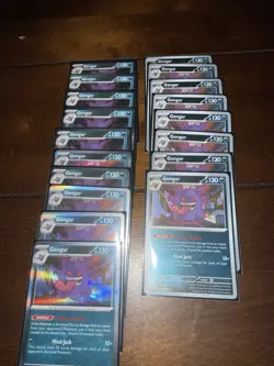 Lot of 18 Gengar Perfect Order 10x Holo and 8x Reverse Holos Pokemon Cards - Image 1