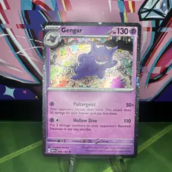 Pokemon TCG Gengar 094/165 swirl Scarlet & Violet 151 Cosmos Holo Sam's Club - Image 1