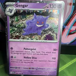 Pokemon TCG Gengar 094/165 swirl Scarlet & Violet 151 Cosmos Holo Sam's Club - Image 2