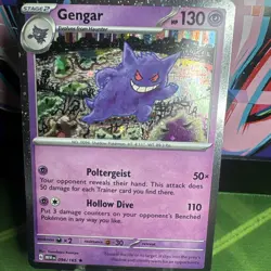 Pokemon TCG Gengar 094/165 swirl Scarlet & Violet 151 Cosmos Holo Sam's Club - Image 3